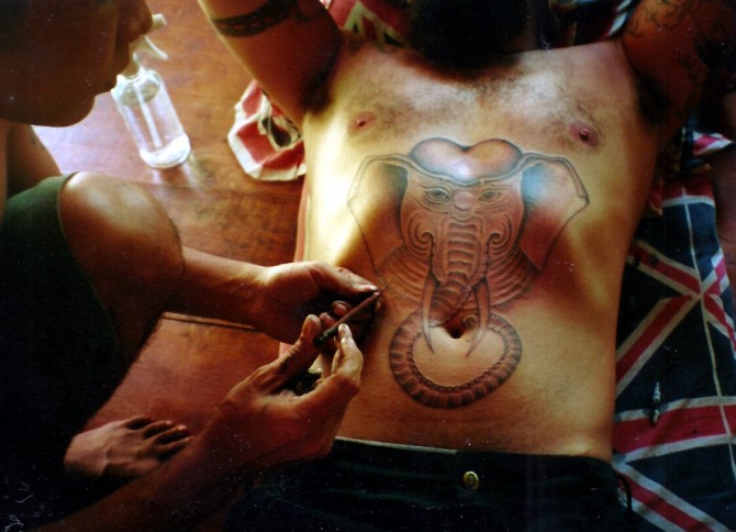 Elephant Tattoo Thong Nai Pan Noi