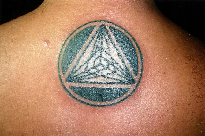 Nice Pyramid Pattern Tattoo Thailand