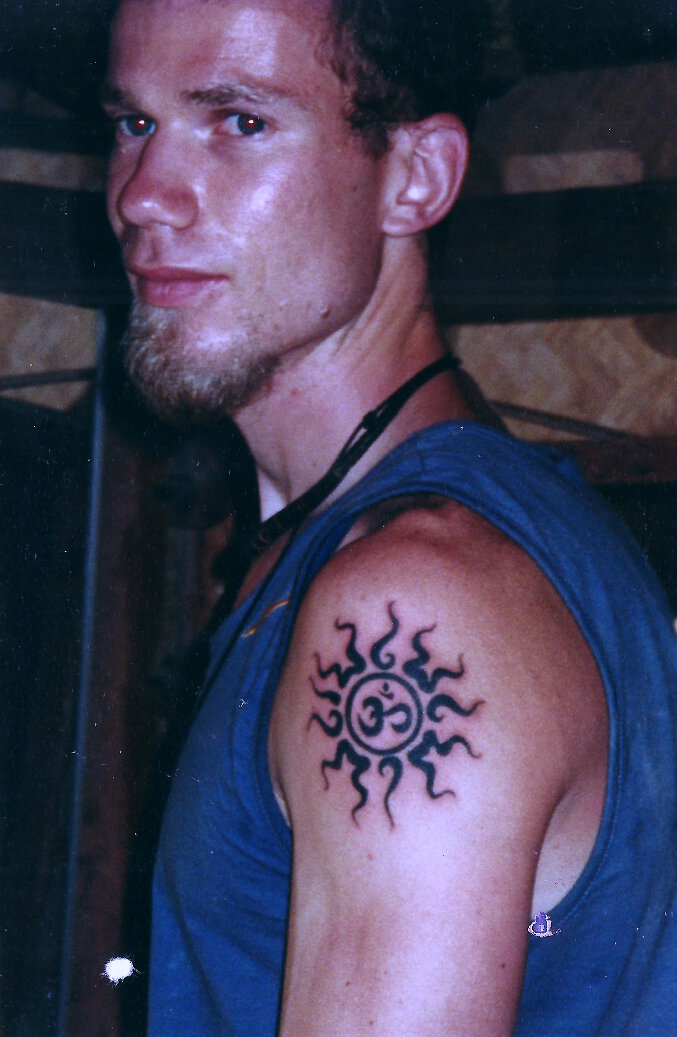 Sun & Om Tattoo