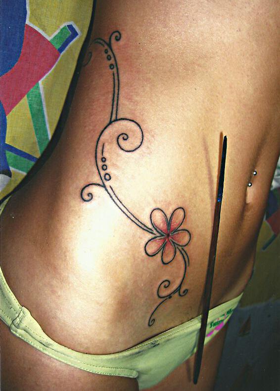 Elegant Flower on Hip - Big Magic Tattoo, Koh Phangan ...