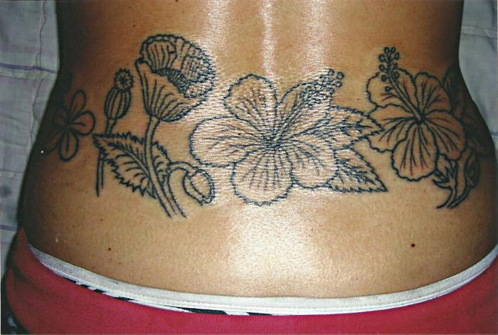 Flowers on Lower Back