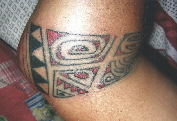 Red Tribal Elbow
