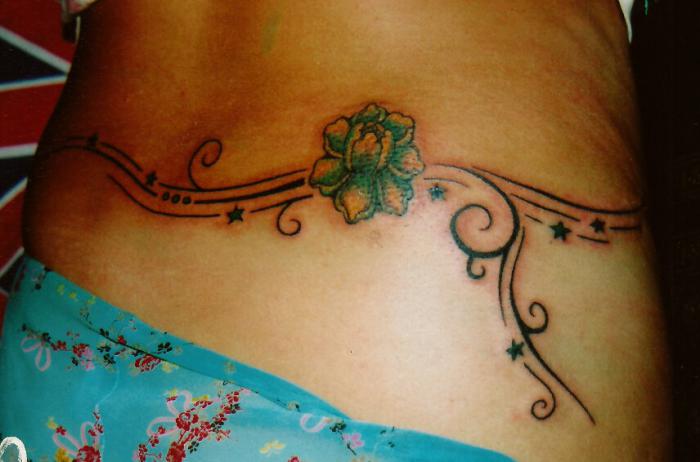Flower On Hip with Stars