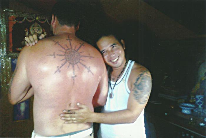 Thai Buddhist Back Tattoo